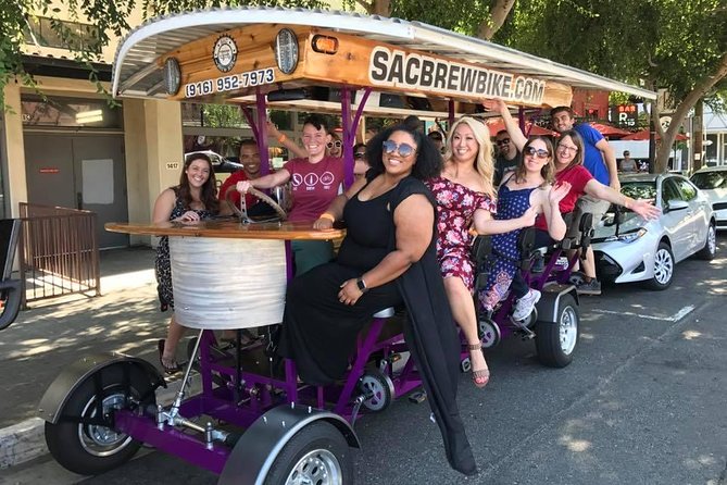 Pedal, Drink, and Bar hop through Sacramento on a 15 seat Beer Bike - Midtown bars change from tour to tour