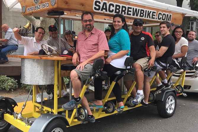 Pedal, Drink, and Bar hop through Sacramento on a 15 seat Beer Bike - Who will enjoy this most