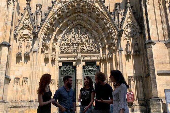 Prague Castle and Pubs Tour with Drinks Included - Walking uphill through Nerudova