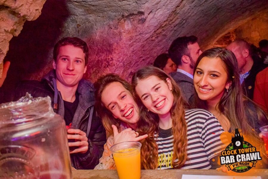 Prague: Clock Tower Bar Crawl ending at the BIGGEST CLUB - Finding the Clock Tower Meeting Point