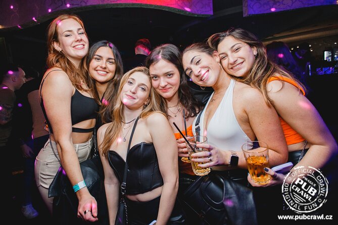 Prague Pub Crawl with Unlimited Drinks & 5 story club Entry - The walk to Karlovy Lazne