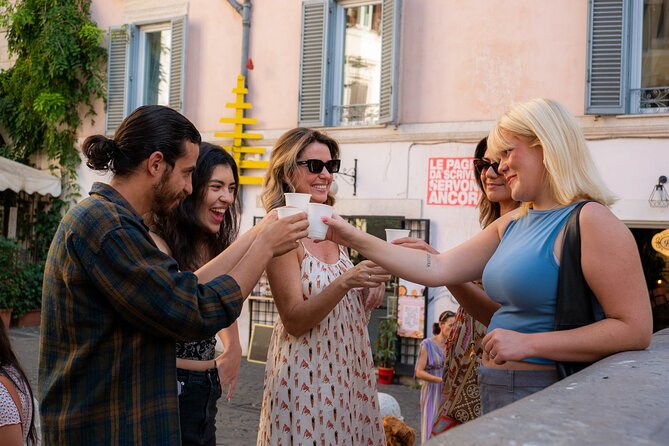 Rome Night Tipsy Tour & Bar Crawl with Forbidden History - Walking Via dei Fori Imperiali at night