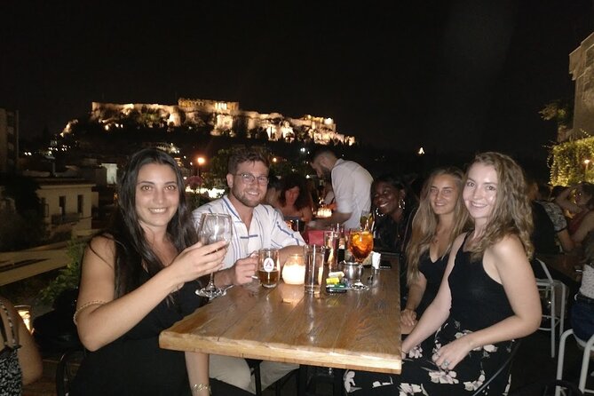Rooftop Bar Hopping with Local Friends - Third rooftop: the final stop and nighttime Athens
