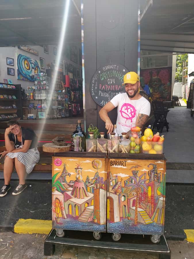 São Paulo: Bar and Street Art Crawl with Local Guide - The first bar stop and the social side of the tour