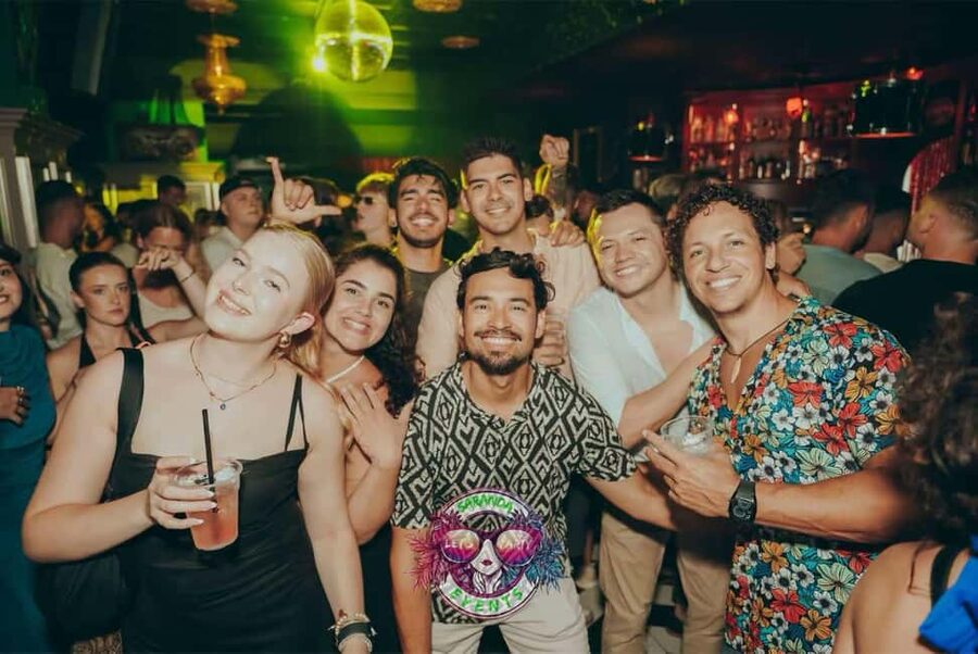 Sarande: Pub Crawl & Boat Party, 6 Shots, 1 Beer Club Entry - Starting above Sarandë at the rooftop bar