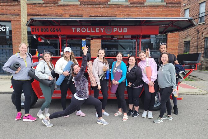 Shared Yoga and Coffee Experience On The Trolley Pub - A look at the Scioto Mile between activities