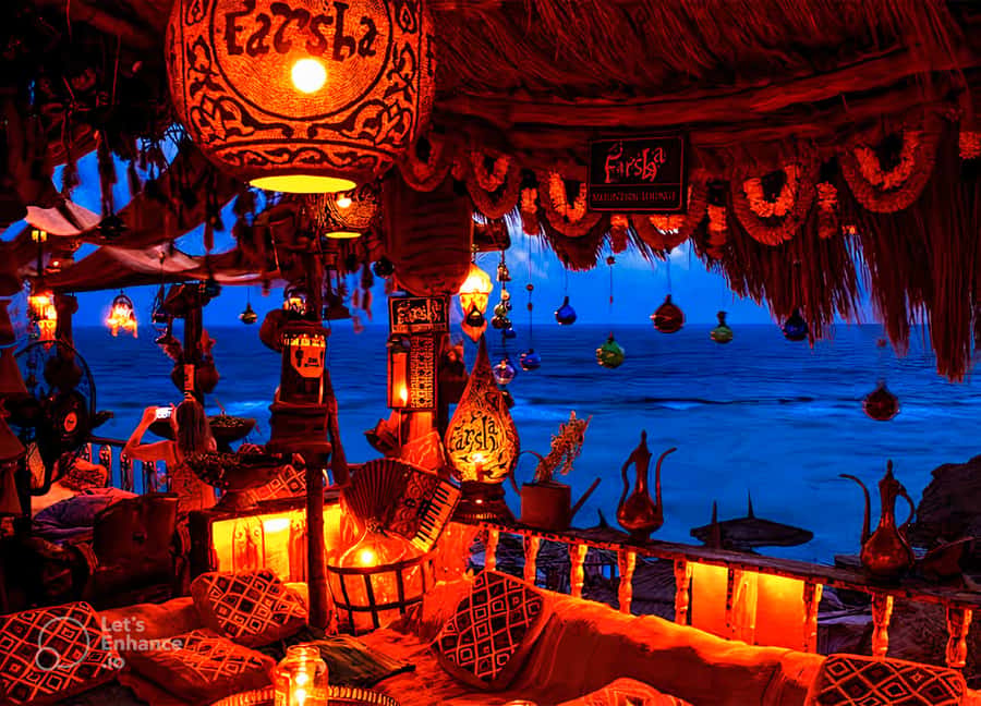 Sharm el Sheikh: Farsha Cafe & Soho Square Night Out Driver - Farsha Cafe before the sunset crowd