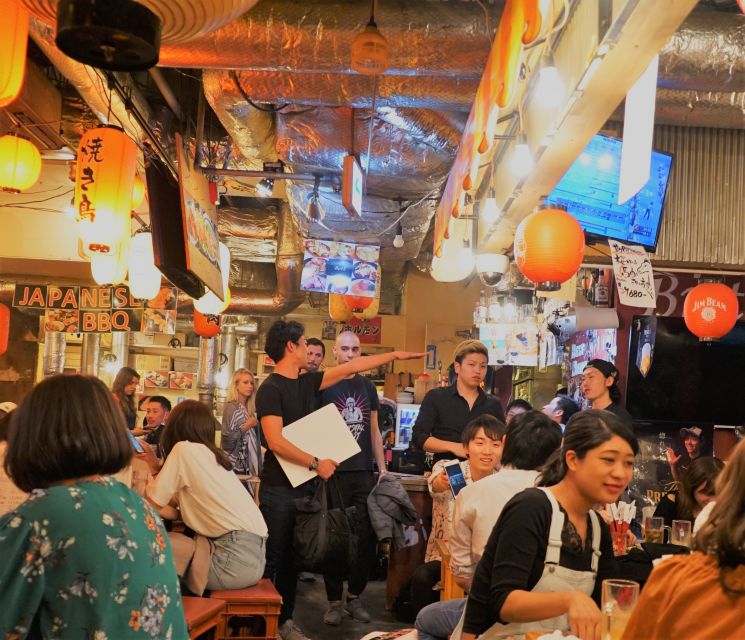 Shibuya Meltdown Night Tour: All-You-Can-Drink Bar Hopping - Stop one: beer, grilled food, and an easy start