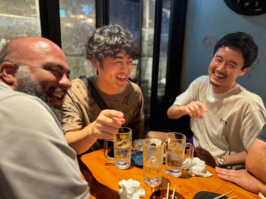 Shinjuku: bar hopping night tour at Japanese Izakaya - Memory Lane and the first izakaya stop