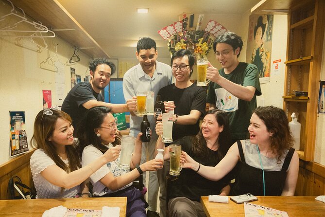 Shinjuku Izakaya and Golden Gai Bar Hopping Tour - Food, sake, whisky, and the nomihodai stop