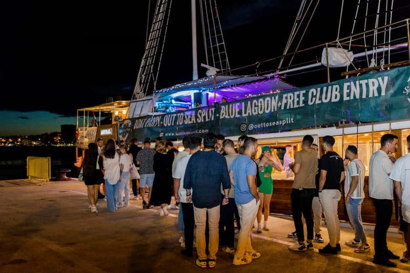 Split: Boat Crawl with Nightclub Access, Shots, & Boat Party - Finishing at a Split nightclub with VIP entry