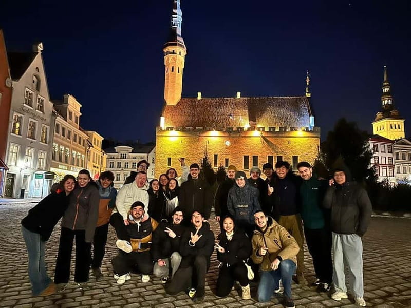 Tallinn: Bar Crawl with Shots, Beer, and Nightclub Entry - Walking to the first bar