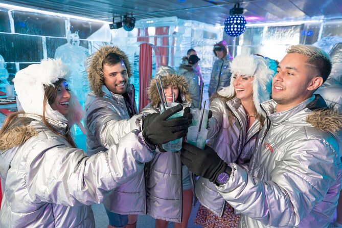 The Ice Bar Experience at Icebarcelona - Choosing your drink in an ice glass