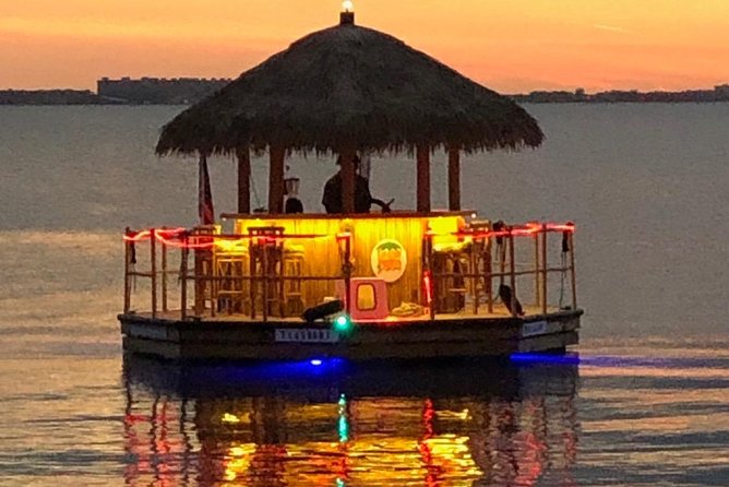 Tiki Boat - Clearwater - The Only Authentic Floating Tiki Bar - Dolphins, sandbars, and a possible swim