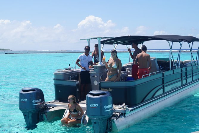 Toa Boat Bora Bora Private Lagoon Tour On Entertainer Bar Boat - Snorkeling among coral, rays, and reef sharks