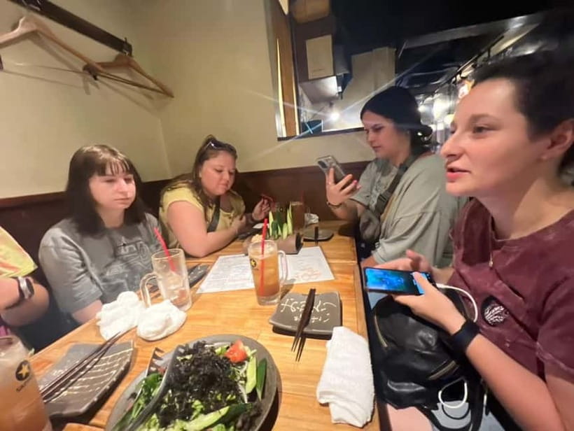 Tokyo:Japanese pub Journey with University Students - The food: small plates made for sharing