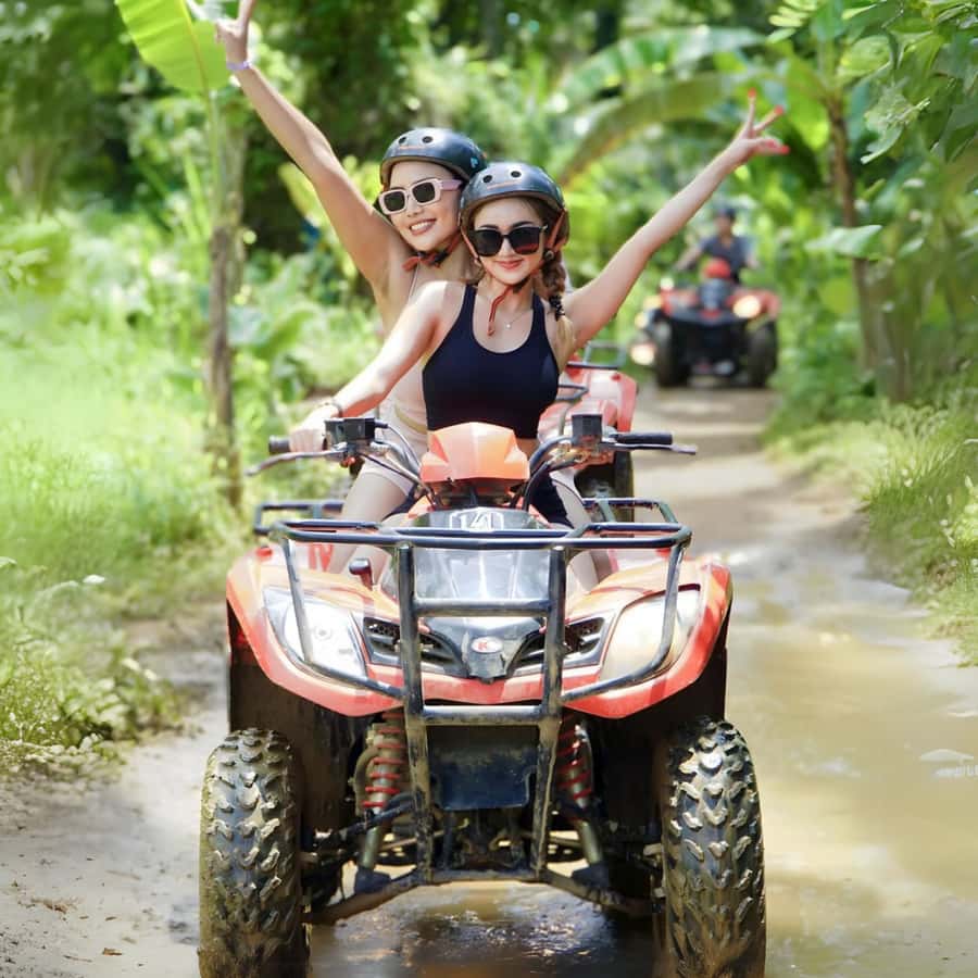 Ubud Bali ATV Alasan Adventure Gorila Cave & Cretya Pool Bar - Finding the Gorilla Cave
