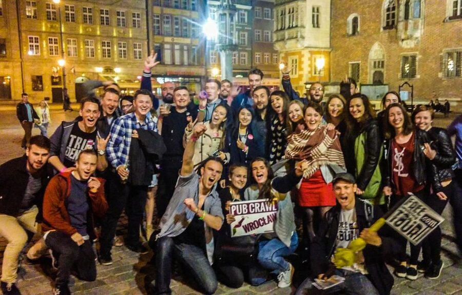 Wroclaw Pub Crawl with Free Drinks - VIP entry at the final club